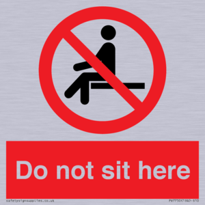 Do not sit here